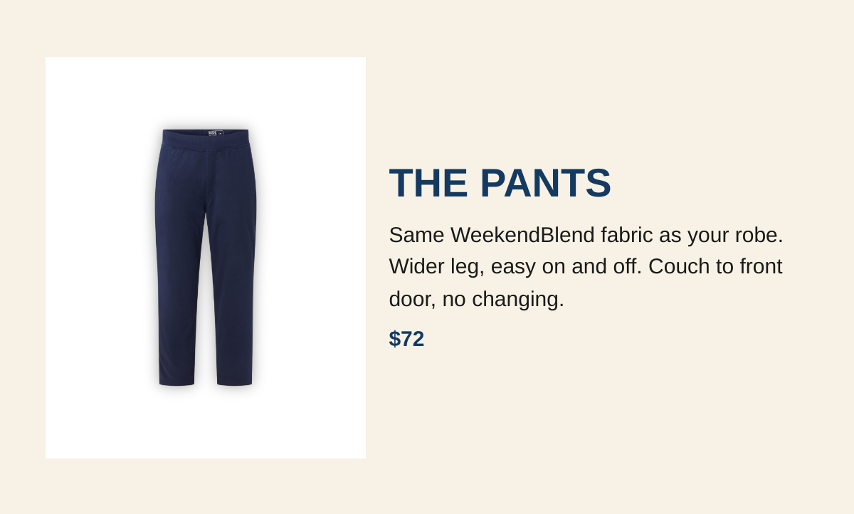 The Pants product feature
